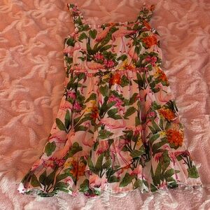 Janie and Jack Flamingo Floral Dress